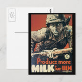 Briefkaarten uit de wereldoorlog, US Dairy Assoc. (Voorkant / Achterkant)
