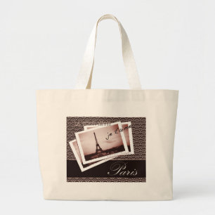 Briefkaarten uit Parijs Grote Tote Bag