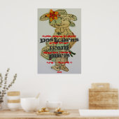 Briefkaarten uit Parijs Poster (Keuken)