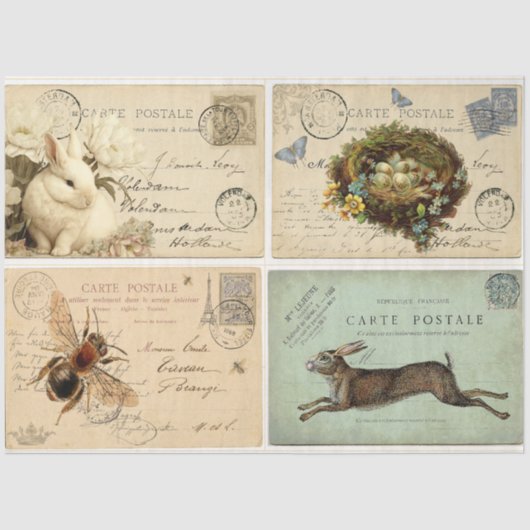 Briefkaarten uit Parijs Tissuepapier (Voorkant)