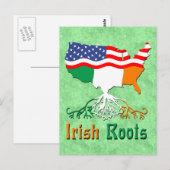 Briefkaarten van Amerikaanse Ierse rots (Voorkant / Achterkant)