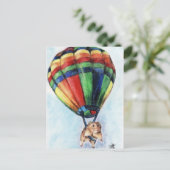 Briefkaarten van ballonvaarders (Staand voorkant)