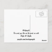 Briefkaarten van bestemming (Achterkant)