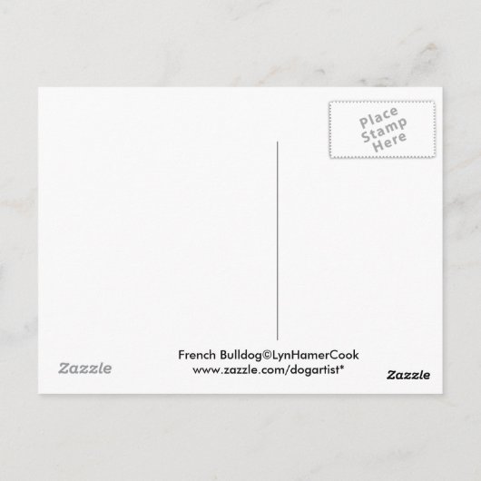 Briefkaarten van Bulldog (Achterkant)