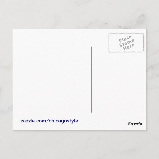 Briefkaarten van Chicago (Achterkant)