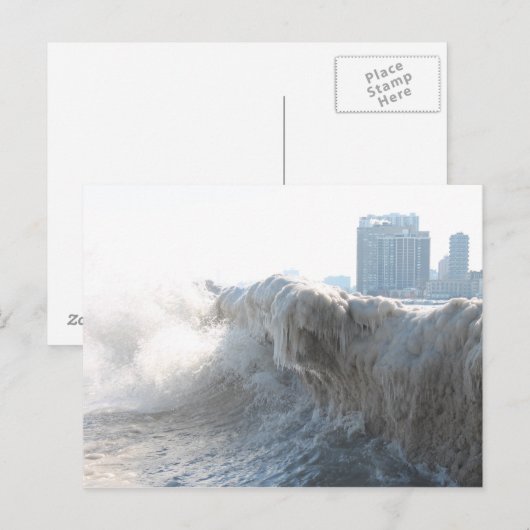 Briefkaarten van Chicago/Lake Michigan (Voorkant / Achterkant)