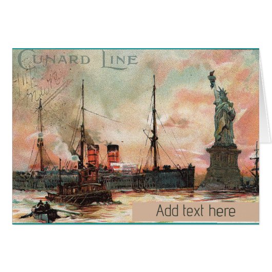 Briefkaarten van cruiseschepen (Voorkant Horizontaal)