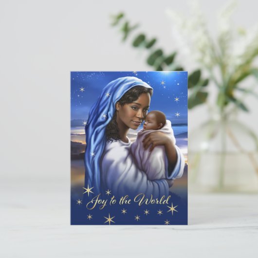 Briefkaarten van de Amerikaanse Madonna-kerstmis (Staand voorkant)