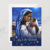 Briefkaarten van de Amerikaanse Madonna-kerstmis (Voorkant / Achterkant)