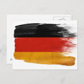 Briefkaarten van de Duitse vlag (Voorkant / Achterkant)