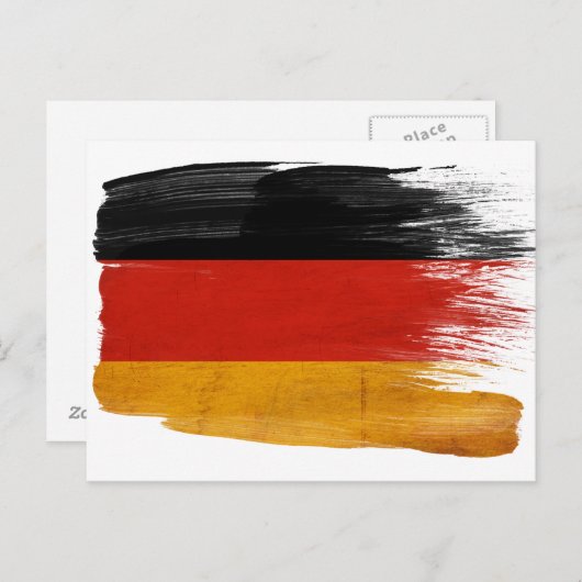 Briefkaarten van de Duitse vlag (Voorkant / Achterkant)