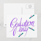 Briefkaarten van de Graduation Party (Voorkant / Achterkant)