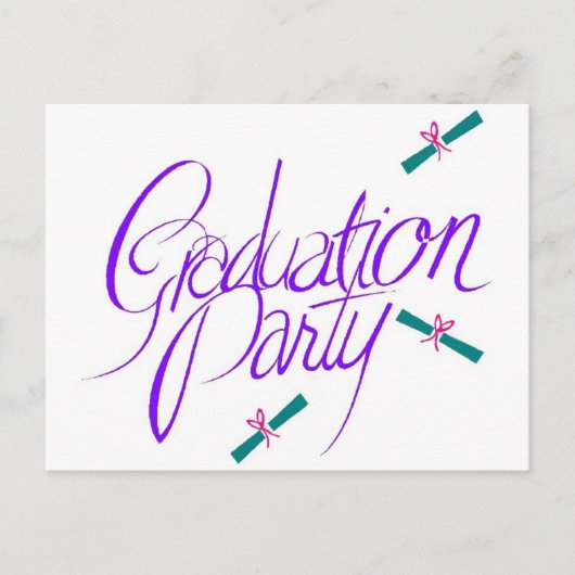 Briefkaarten van de Graduation Party (Voorkant)