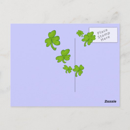 Briefkaarten van de Groene Monstergeit Shamrock Ca (Achterkant)