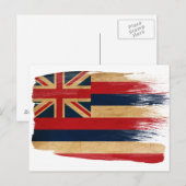 Briefkaarten van de Hawaii-vlag (Voorkant / Achterkant)
