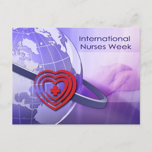 Briefkaarten van de internationale week van verple (Voorkant)