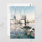 Briefkaarten van de jachthaven van Venetië (Voorkant / Achterkant)