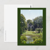 Briefkaarten van de kerk van Edgartown Summer Gard (Voorkant / Achterkant)