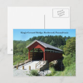 Briefkaarten van de overdekte brug van Koning (Voorkant / Achterkant)