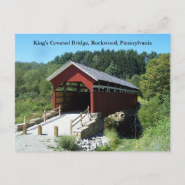 Briefkaarten van de overdekte brug van Koning