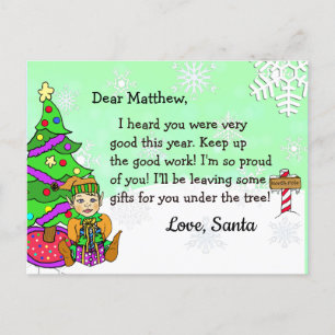 Briefkaarten van de Santa: Blonde Holiday Elf