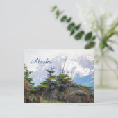 Briefkaarten van de staat Alaska - Blauwen en berg (Staand voorkant)