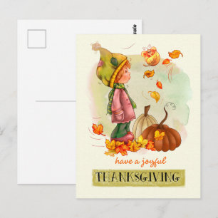 Briefkaarten van de Thanksgiving van Little Boy en