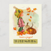 Briefkaarten van de Thanksgiving van Little Boy en (Voorkant)