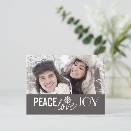 Briefkaarten van de Vakantie van de Sneeuwvlok van (Staand voorkant)