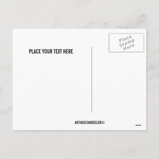 Briefkaarten van de Vakantie van de Sneeuwvlok van (Achterkant)