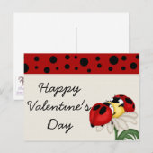 Briefkaarten van de Valentijnsdag van (Voorkant / Achterkant)