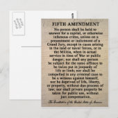 Briefkaarten van de vijfde wijziging (Voorkant / Achterkant)