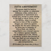 Briefkaarten van de vijfde wijziging (Voorkant)