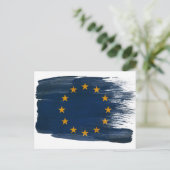 Briefkaarten van de vlag van de Europese Unie (Staand voorkant)