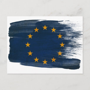 Briefkaarten van de vlag van de Europese Unie