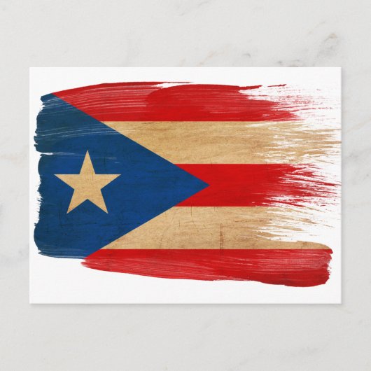 Briefkaarten van de vlag van Puerto Rico (Voorkant)