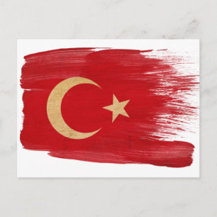 Briefkaarten van de vlag van Turkije