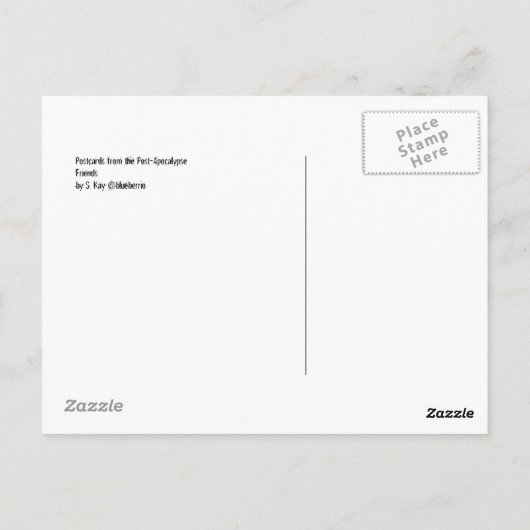 Briefkaarten van de vrienden na de Apocalypse #7 (Achterkant)