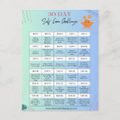 BRIEFKAARTEN VAN DE ZELFZORGUITDAGING (Voorkant)