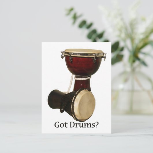 Briefkaarten van Drums (Staand voorkant)