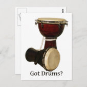 Briefkaarten van Drums (Voorkant / Achterkant)
