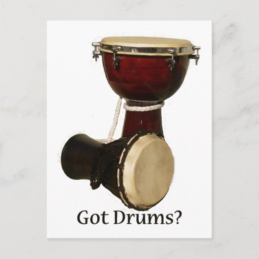 Briefkaarten van Drums (Voorkant)