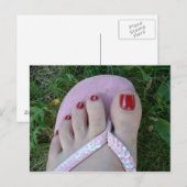 Briefkaarten van gepolijst speelgoed en salon (Voorkant / Achterkant)