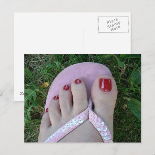 Briefkaarten van gepolijst speelgoed en salon (Voorkant / Achterkant)