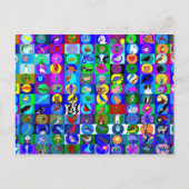 Briefkaarten van heilige dierenliedjes (Voorkant)