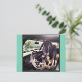 Briefkaarten van het Goat Power Team (Staand voorkant)