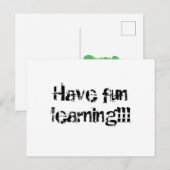 Briefkaarten van het leercentrum van Toddler (Voorkant / Achterkant)