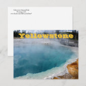 Briefkaarten van het nationale park van geelsteen (Voorkant / Achterkant)