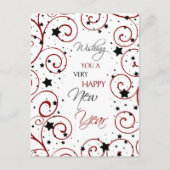 Briefkaarten van het Nieuwjaar van wervelingen & (Voorkant)
