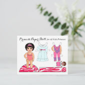 briefkaarten van het poppenfeest "Little Princess" (Staand voorkant)